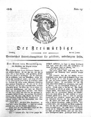 Nro. 19, Dienstag, den 26. Januar 1808