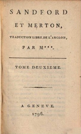 Sandford Et Merton, 2