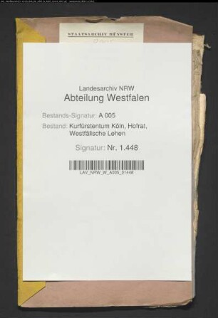 Die Belehnungen mit dem halben Hof zu Miste bei Rüthen: Philipp von Gaugreben, 1596;. Philipp Hildebrand von Gaugreben, 1614;. Johann Hildebrand von Gaugreben, 1652