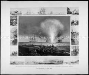 Vernichtung des dänischen Linienschiffes Christian VIII. 1849