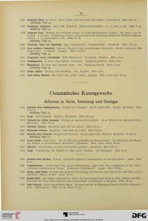 Ostasiatisches Kunstgewerbe (Nr. 1016-1412)