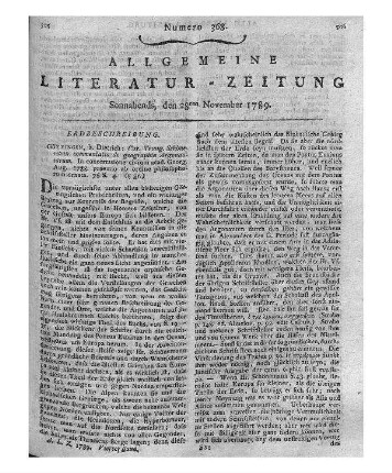 Fuß, Franz: Versuch einer topographischen Beschreibung des Riesengebirges : mit physikalischen Anmerkungen ; der böhmischen Gesellschaft der Wissenschaften gewidmet / von Franz Fuß. - Dresden : Walther, 1788