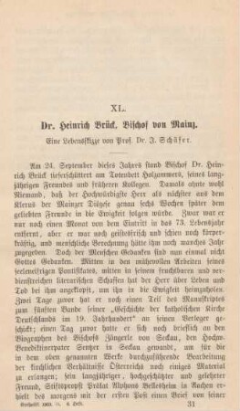 481-499 Dr. Heinrich Brück, Bischof von Mainz
