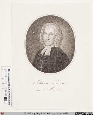 Bildnis Johann Lorenz von Mosheim