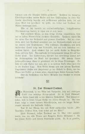 20. Das Bismarck-Denkmal