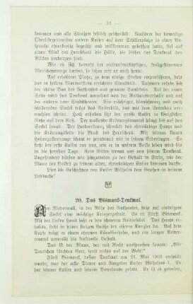 20. Das Bismarck-Denkmal