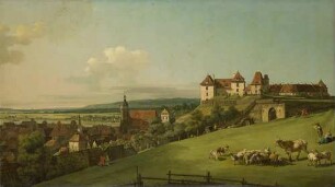 Die Festung Sonnenstein über Pirna vom Hausberg