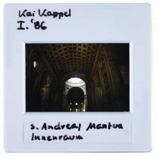 Mantua, S. Andrea : Innenansicht Tonnengewölbe Langhaus
