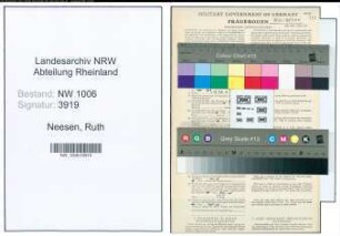 Entnazifizierung Ruth Neesen , geb. 01.12.1899 ()