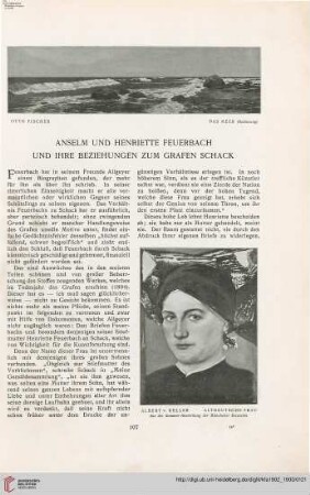 Anselm und Henriette Feuerbach und ihre Beziehungen zum Grafen Schack, [1]