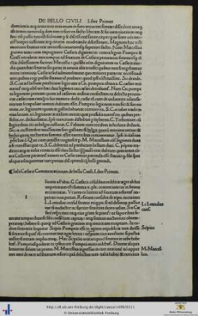 Iulii Cæsaris Commentariorum de bello Civili Libri I-III