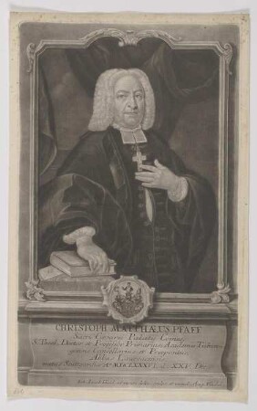 Bildnis des Christoph Matthaeus Pfaff