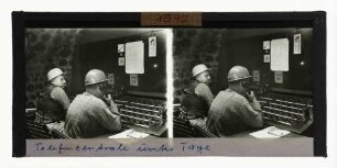 Telefonzentrale unter Tage