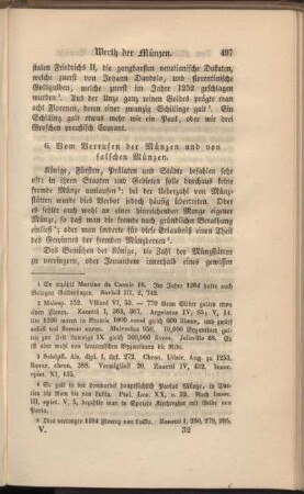 6. Vom Verrufen der Münzen und von falschen Münzen.