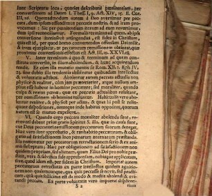 Disputationum Theologicarum Decima Octava De Conversione Et Poenitentia