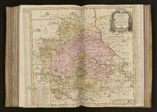 Accurate Geographische Delineation der Graffschafft Mannsfelt Sowohl Chur Sächsisch: als Brandenb. Hoheit : benebst denen Aemtern Sangerhausen, Querfurth, Sittichenbach, Allstædt und andern angrentzenden Gegenden