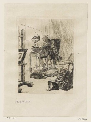 Lektüre des Zauberbuchs, Blatt 1 aus: Théodore Hannon, "Rimes de joie", Brüssel 1881