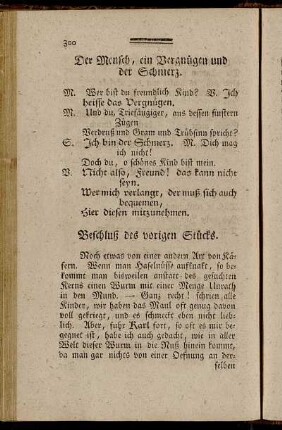 Beschluß des vorigen Stücks