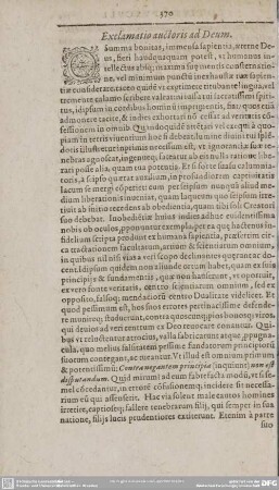Exclamatio auctoris ad Deum.