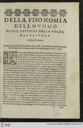 Libro Primo