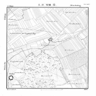 Kartenblatt SO XVIII 61 Stand 1826