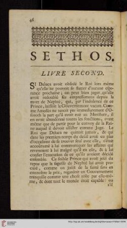 Livre second