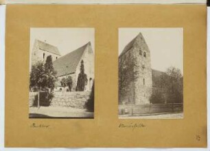Dorfkirche, Berlin-Buckow / Dorfkirche, Berlin-Marienfelde: Ansichten (aus: Skizzen- und Fotoalbum 20)