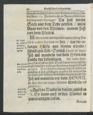 III. [ Einer Hülffe erlangten Seelen Lobspruch.]