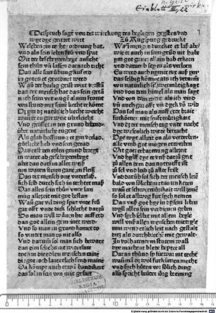 Der spruch sagt von der wirckung des heyligen geystes
