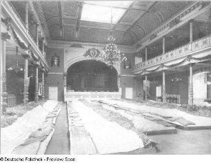 Dresden-Neustadt, Bautzner Straße 153. Societäts-Brauerei zum Waldschlößchen (1837-1838). Großer Saal mit eingerichtetem Lazarett