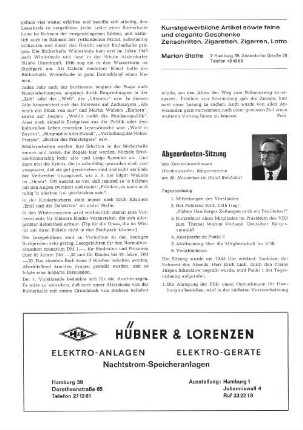 Abgeordneten-Sitzung