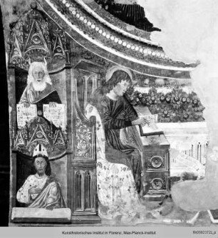 Apsisdekoration : Moses, Aaron und der Evangelist Johannes