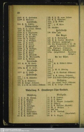 Abhteilung F. Straßberger-Thor-Vorstadt