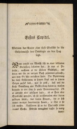 271-299, Erstes Capitel. - Zweytes Capitel.