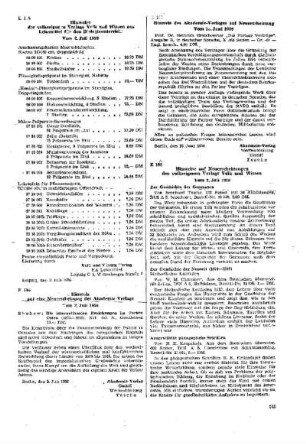 Hinweis des Akademie-Verlages auf Neuerscheinung : E 107 vom 18. Juni 1956 ; [Weisungen, Entscheidungen und Mitteilungen]