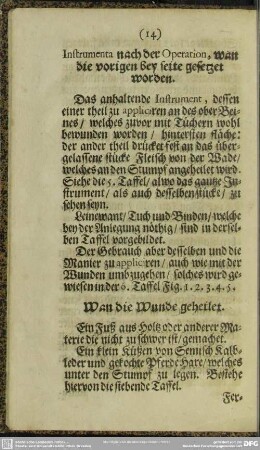 Wan die Wunde geheilet