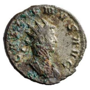 Münze, Antoninian, 258 n. Chr.