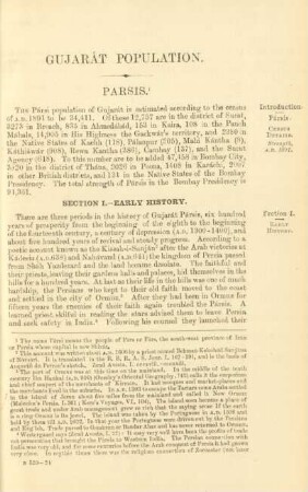 Section I. - Early history