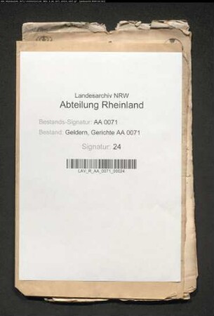 Beilagen zu den Gerichtsprotokollen