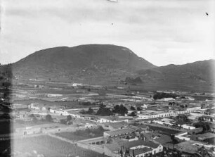 Stadtansicht : Blick über die Häuser einer Stadt
