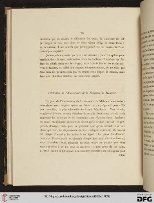 Célébration de l'Anniversaire de la Naissance de Mahomet