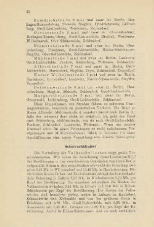 Schulverhältnisse