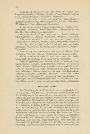 Schulverhältnisse