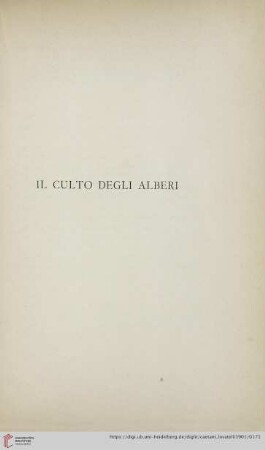 Il culto degli alberi