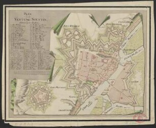Plan von der Vestung Stettin