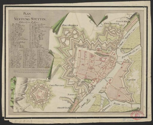 Plan von der Vestung Stettin
