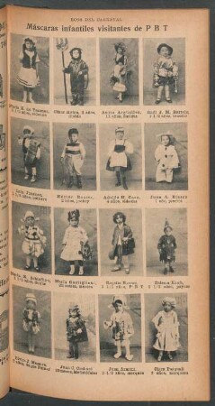 Máscaras infantiles visitantes de PBT - [Ilustración] : Ecos del carnaval