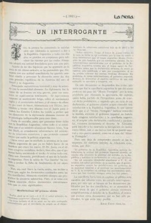 Un interrogante