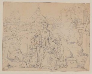 Illustration zu Friedrich Schillers Gedicht "Das Lied von der Glocke"