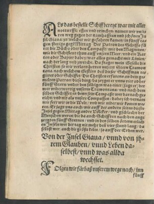 Von der Insel Giava/ unnd von ihrem Glauben/ unnd Leben daselbst ...